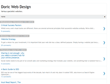 Tablet Screenshot of doric-web-design.com